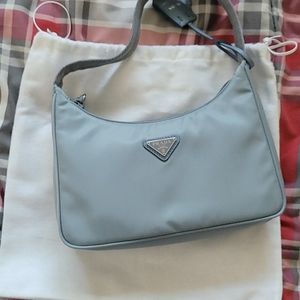Authentic Prada Reissue Nylon Baguette
